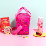 SNILLO STITCH Lunch Bag Shoulder Strap Cherry - Hot Pink