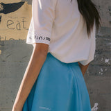 KANDINI Flared Skirt - Blue