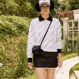 KANDINI Boyfriend Short Polo Shirts - Black