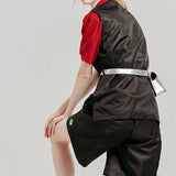 LE SONNET Pocket Nylon Shorts - Black
