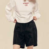 LE SONNET Pocket Nylon Shorts - Black