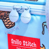 SNILLO STITCH Lunch Bag Shoulder Strap Ice Cream - Sky Blue
