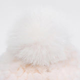 CREVE NINE: Babble Fur Beanie - Ivory