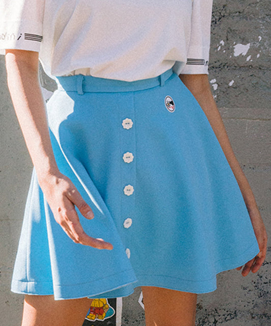 KANDINI Flared Skirt - Blue