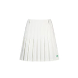 LE SONNET Banding Pleats Skirt - White
