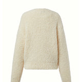 KUME STUDIO Alpaca Wool Blend Bouncle Sweater - Ivory