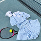 N9 Pvik Kara Embroidery Short Sleeve Tee - Sky Blue