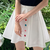 KANDINI Flared Skirt - White