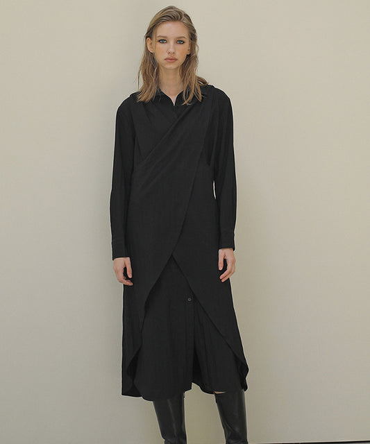 PAUL AND ALICE  TWO-WAY DRESS - BLACK