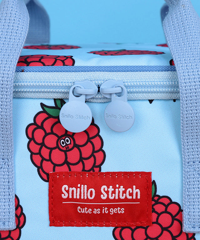 SNILLO STITCH Daily Lunch Cooler Bag Rapsberry - Sky Blue