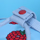 SNILLO STITCH Daily Lunch Cooler Bag Rapsberry - Sky Blue