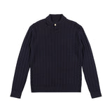 LE SONNET Duke Cable Knit - Navy