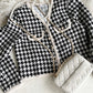 N9 Zito Bell Check Jacket - Black