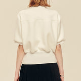 LE SONNET Soft Lovely Sporty Top - White