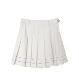 KANDINI Essential Pleats Skirt - White