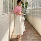 N9 Stump Bust Rock Button Skirt - Ivory