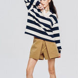 LE SONNET Swing Culotte Pants - Beige