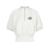 LE SONNET Soft Lovely Sporty Top - White