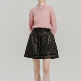 LE SONNET Winter Pocket Volume Skirt - Black