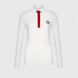 KANDINI Cool Tech Pique T-Shirt - White/Red