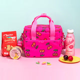 SNILLO STITCH Lunch Bag Shoulder Strap Cherry - Hot Pink
