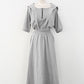 N9 Hojeep Hooded Half-Zip-Up Dress - Gray
