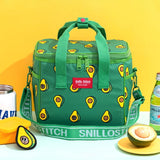 SNILLO STITCH Daily Picnic Cooler Bag Avocado - Green