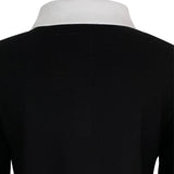 KANDINI Puff Sleeve Polo Shirts - Black