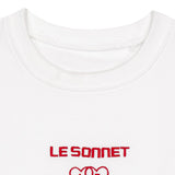 LE SONNET Two Hearts Sweatshirt - White