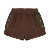 LE SONNET Button Shorts - Brown