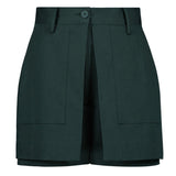 LE SONNET Swing Culotte Pants - Deep Green