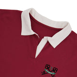 LE SONNET Key Logo Rugby Shirt - Burgundy