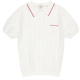 LE SONNET Air knit Polo - Cream