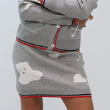 AVEN Even Bear Knit Skirt - Gray