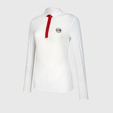 KANDINI Cool Tech Pique T-Shirt - White/Red