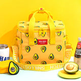 SNILLO STITCH Daily Picnic Cooler Bag Avocado - Yellow