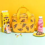 SNILLO STITCH Lunch Bag Shoulder Strap Pizza - Yellow