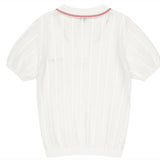 LE SONNET Air knit Polo - Cream