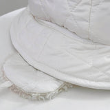 KANDINI Padded Ear-Cover Bucket Hat - Ivory