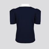 KANDINI Polo Shirts With Puff Sleeve / Short - Navy