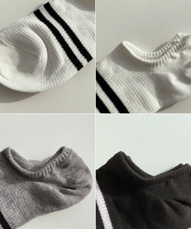 N9 Labyrinth Line Color matching Socks (Male, Female) - 3 Pack Set
