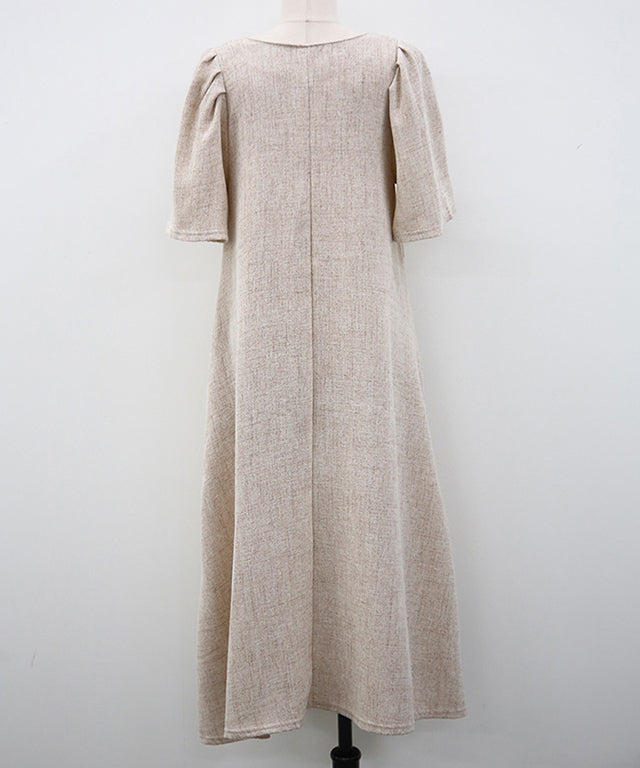 N9 Funsheet Linen Short Sleeve Dress
