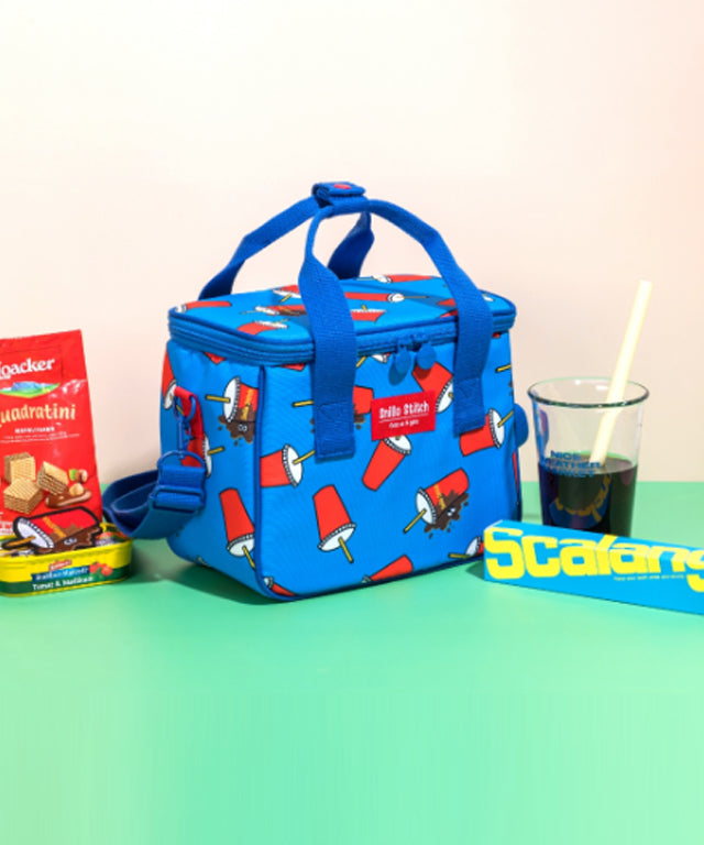 SNILLO STITCH Lunch Bag Shoulder Strap Coke - Blue
