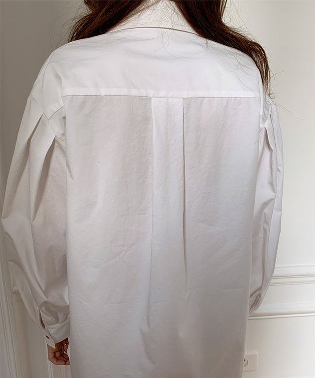 JULLLOG Allteny Silver Button Pocket Shirt - White