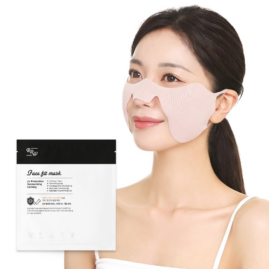 BR Waterfull Face Fit Mask (hydrogel, golf mask, sunscreen patch) - 5ct