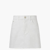 KUME STUDIO  Colored Denim Mini Skirt - White