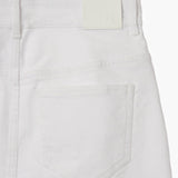 KUME STUDIO  Colored Denim Mini Skirt - White
