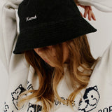 KUME STUDIO  Corduroy Logo Bucket Hat