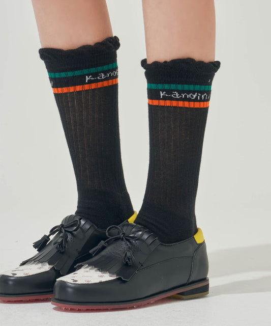 KANDINI Frill Crew Socks