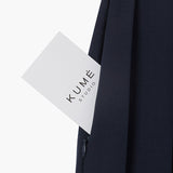 KUME STUDIO Logo Pleated Skirt With Elastice Band - Navy